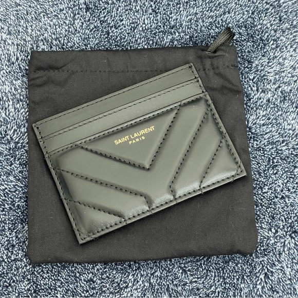 YSL JOAN QUILTED LEATHER CARD HOLDER|FULL INCLUSION - Picture 3 of 4